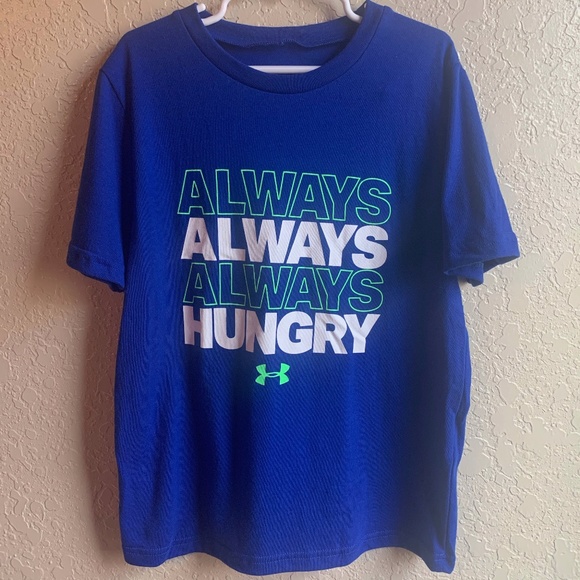 Boys Under Armour "Always Hungry" Shirt - Picture 1 of 5